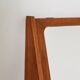 Scandinavian teak wall mirror with storage compartment, 1960s