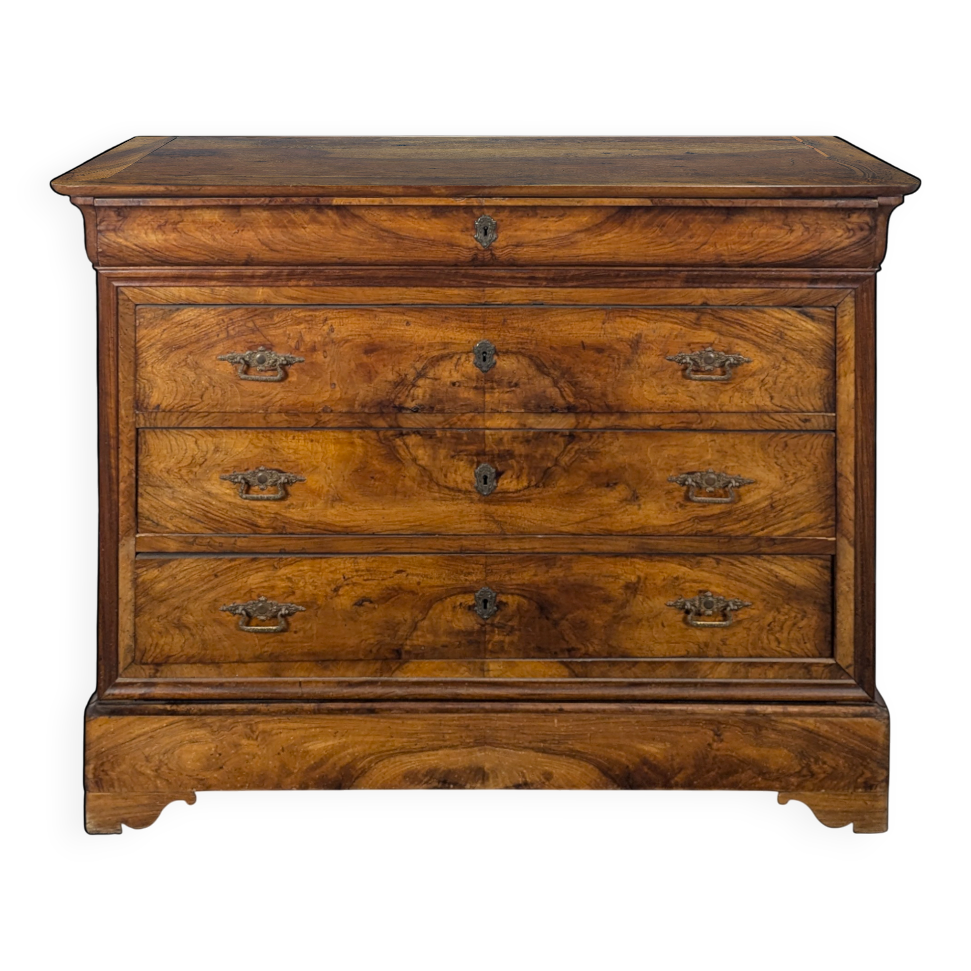 Flamed Mahogany Commode from the Louis Philippe period
