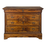 Flamed Mahogany Commode from the Louis Philippe period