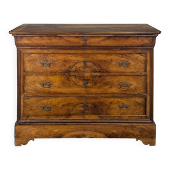 Flamed Mahogany Commode from the Louis Philippe period