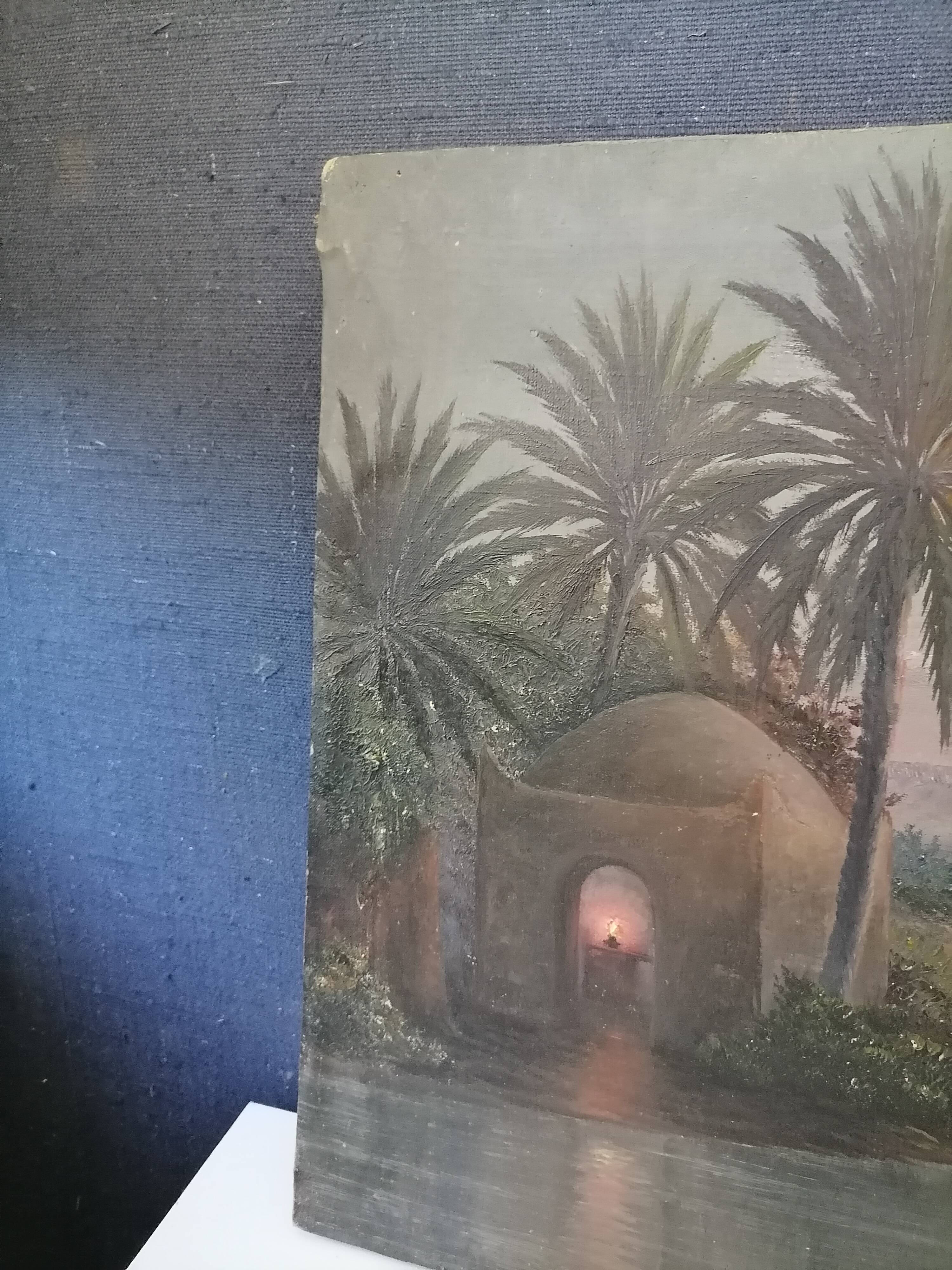 Oil on canvas Signed H. Richevillain