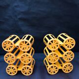 Bottle baskets lockers bottles yellow decoration vintage kitchen