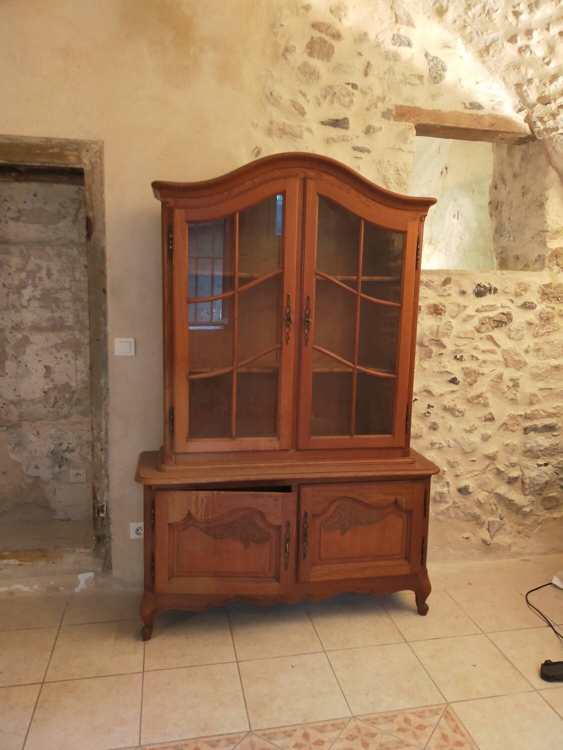 Vitrine ancienne en bois