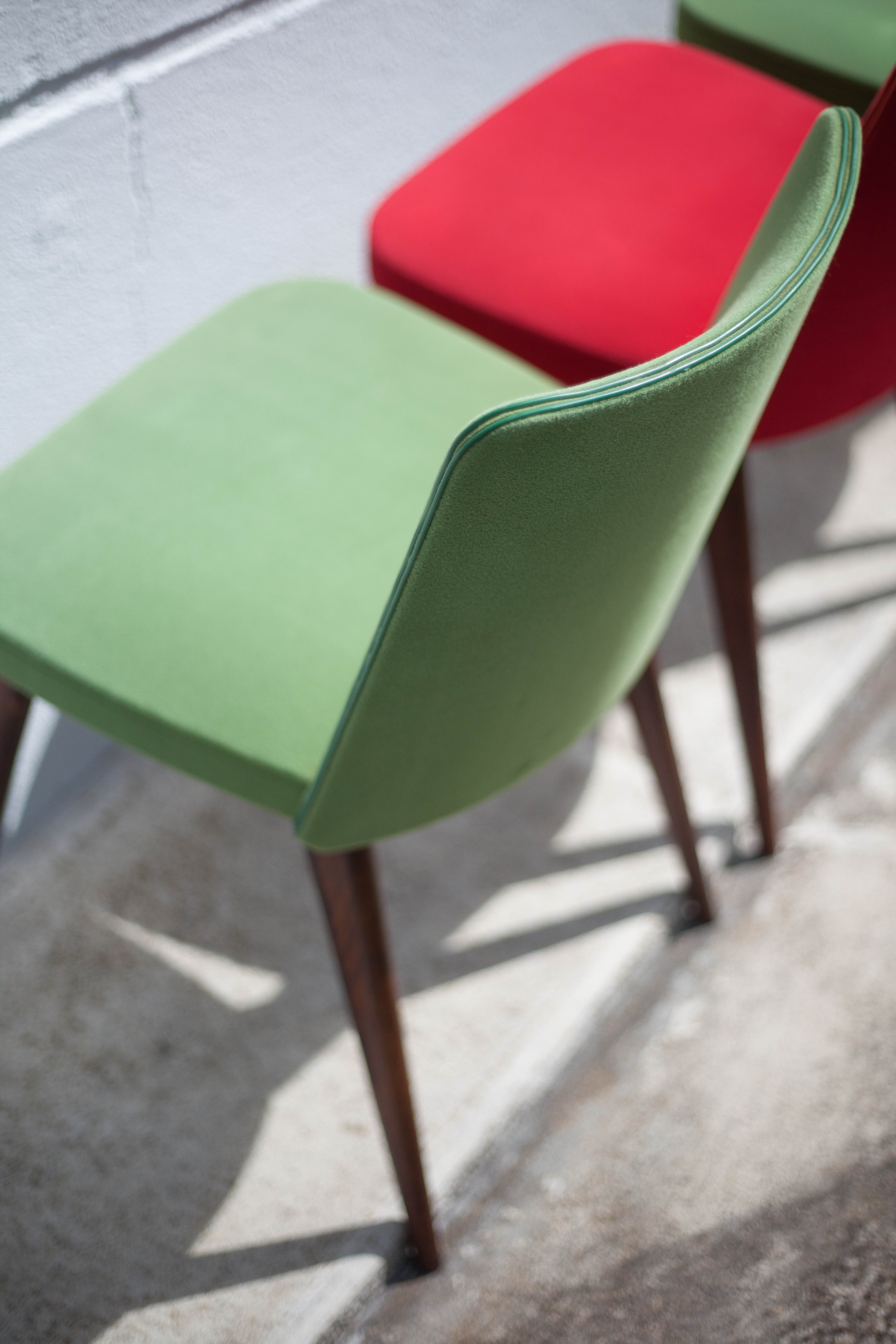 Vintage compass leg chairs, 50