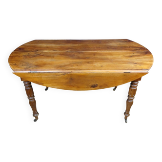 table a volets époque Louis Philippe en noyer vers 1830