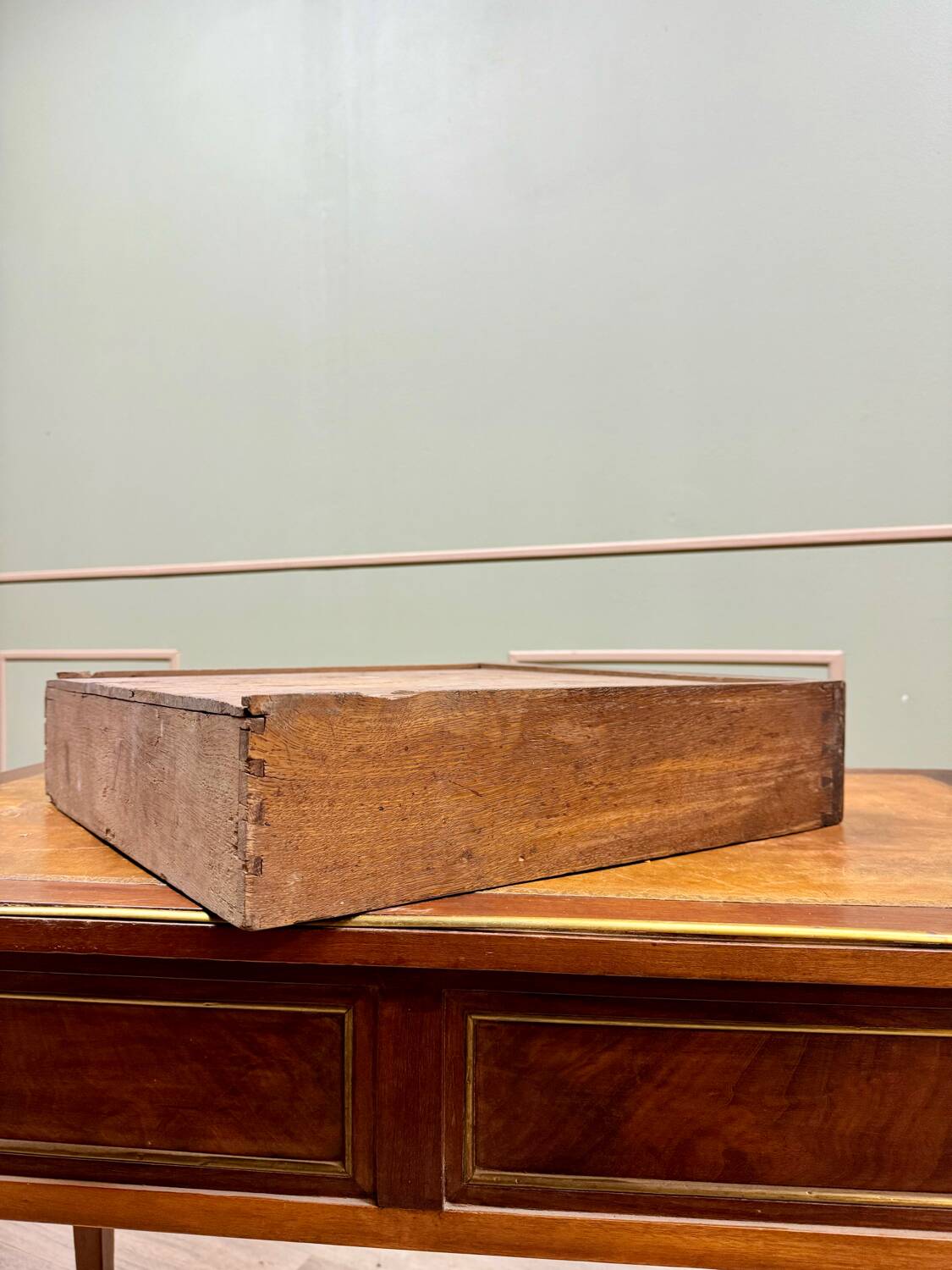 Flat Desk With Side Drawers In Mahogany Louis XVI XVIII Eme Century