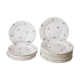 Set de 20 assiettes en faïence de Digoin Sarreguemines