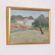 Original Swedish Oil on Panel – “Mountain Village” by Anna Küntzel