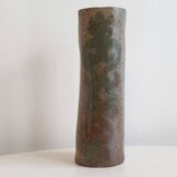 Vintage stoneware vase by Jean-Claude Monange