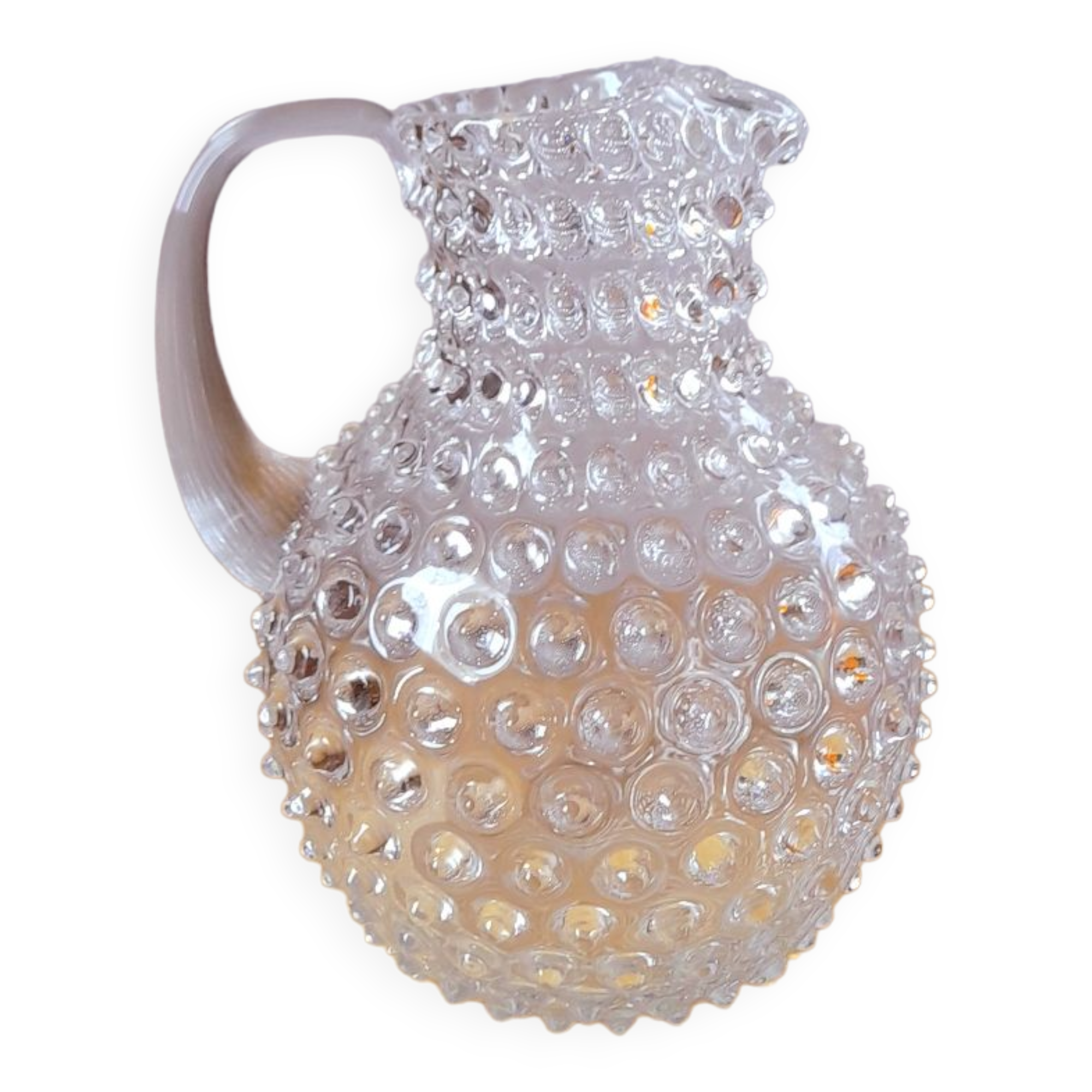 Bohemian crystal carafe with diamond tips