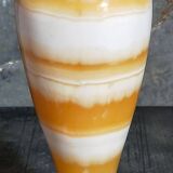 Baluster vase in real vintage honey onyx stone 25 cm