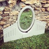Mirror trumeau old gray