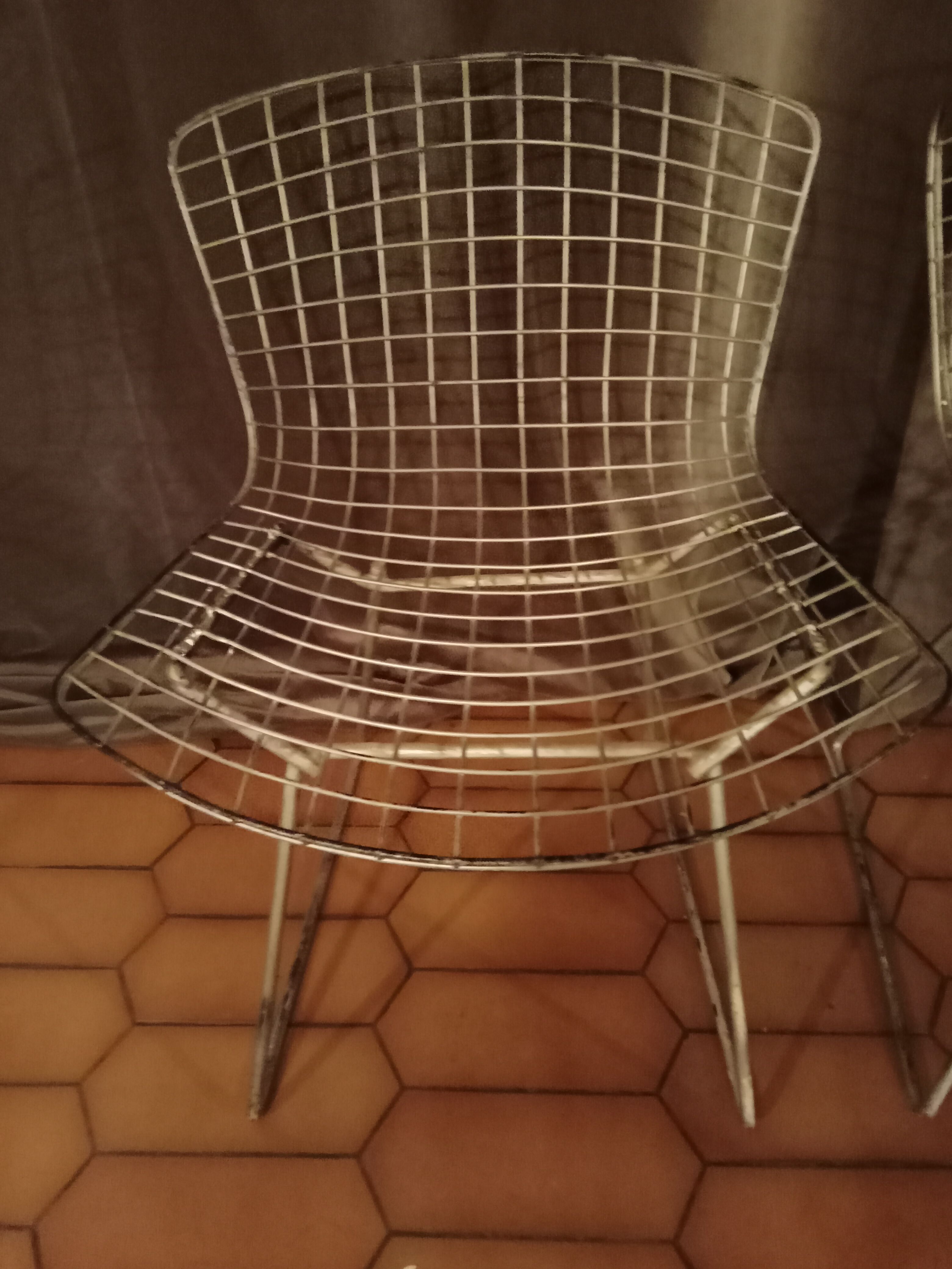 Pair of Harry Bertoia chairs, first edition 1950 Knoll