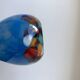 Colorful blue Murano blown glass vase 60s-70s