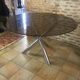 Vintage table roche bobois chrome and glass