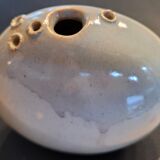 Celadon ceramic soliflore vase signed