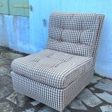 Vintage fabric armchair