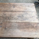 Antique cherry farmhouse table with 3 drawers