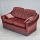 1980s, Scandinavian 2-seater sofa, pink furniture velour.