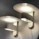 Pair of white wall lights/sconces from Lyskaer. Denmark 1980s