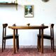 Expandable oak table, denmark 1960s/1970s, vintage, mid-c modern