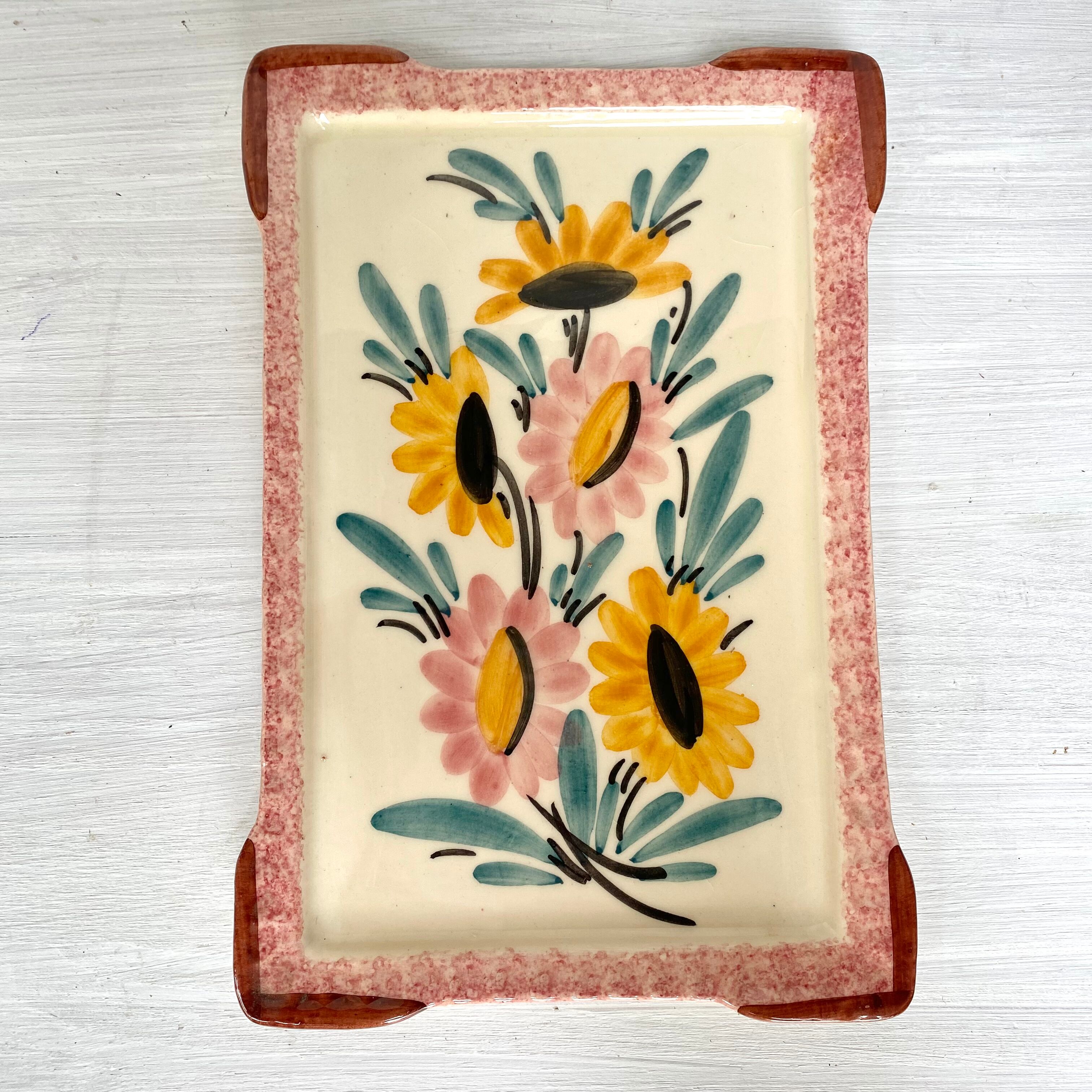 Rectangular handmade ceramic dish