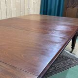 Victorian mahogany table with 2 extensions - 19th century work - Crank system