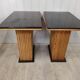 Vintage bamboo and solid wood bistro table
