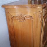 Solid cherry wood cabinet with 4 doors and 4 drawers (255/55cm H 105cm)