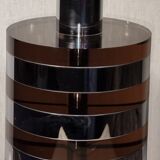 Cylindrical lamp in plexiglass and chrome by Feliceantonio Botta, circa 1980