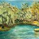Painting, oil on canvas signed