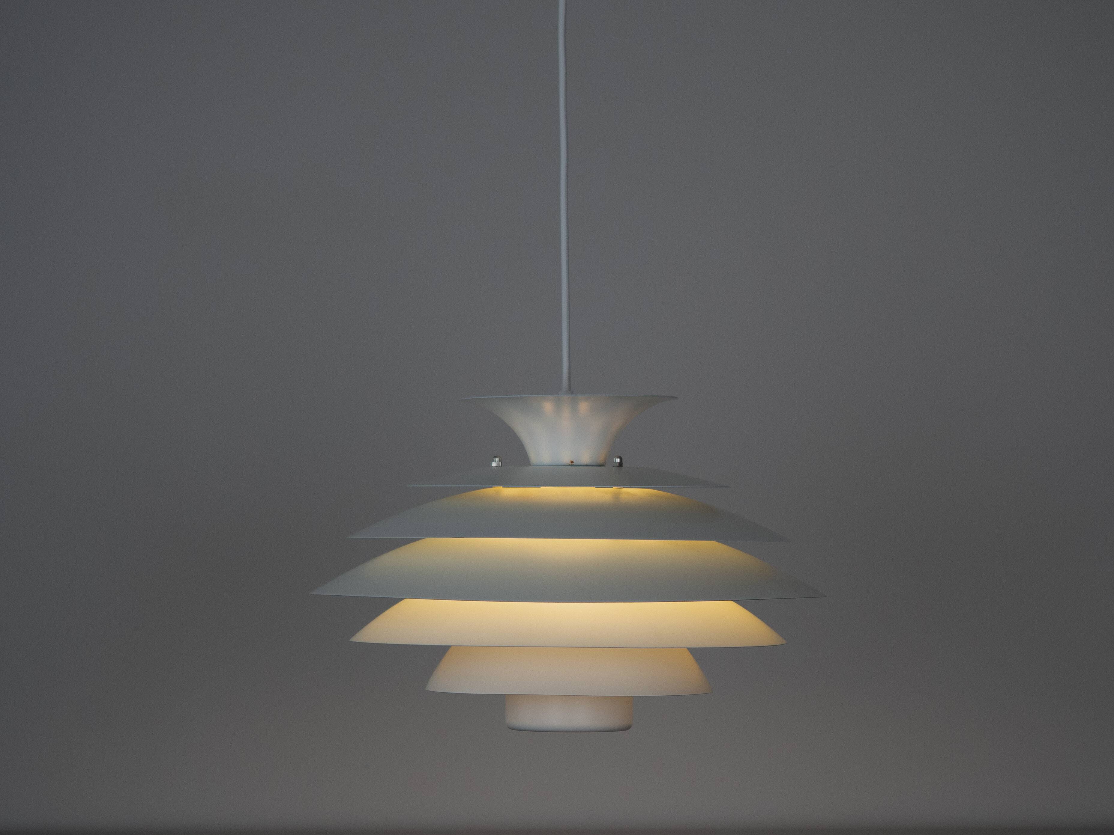 Danish vintage pendant lamp by Form Light, 1980s