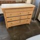 Ancienne commode en chêne poncée