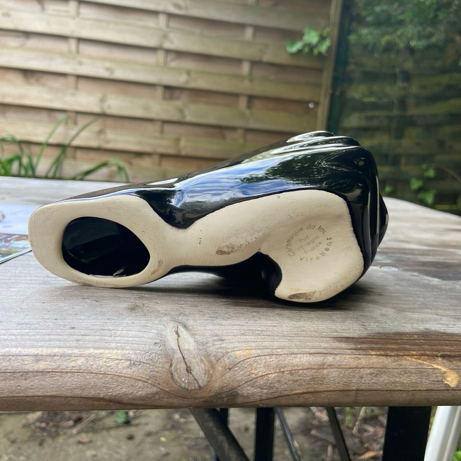 Vintage ceramic candle holder