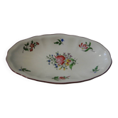 KG Luneville flowered earthenware dish