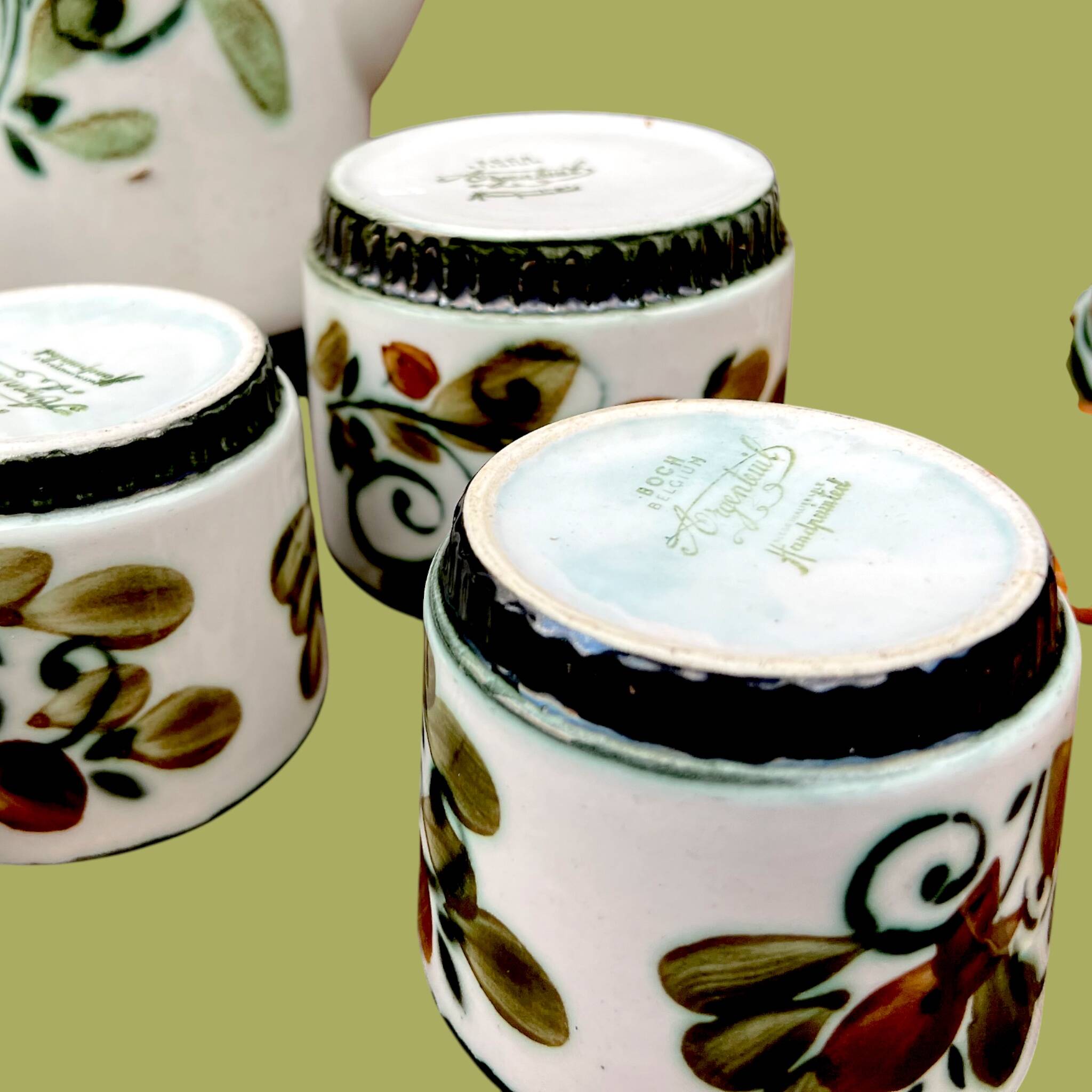 Vintage “Argenteuil” coffee service – Boch La Louvière