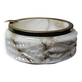 Small alabaster ashtray, vintage Hollywood Regency/Mid Century.