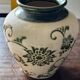 Art Deco vase signed GV (Croismare) raw and glazed ceramic