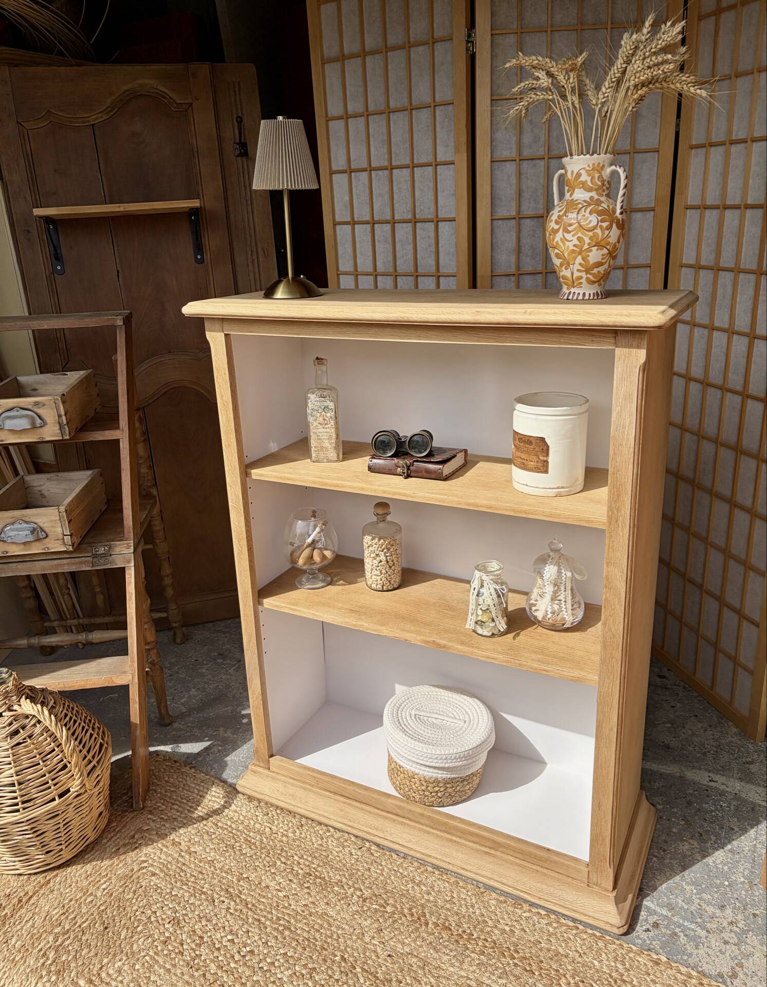Bibus en bois et blanc