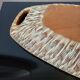 Vintage wooden plate by Aldo Tura for Macabo Italy