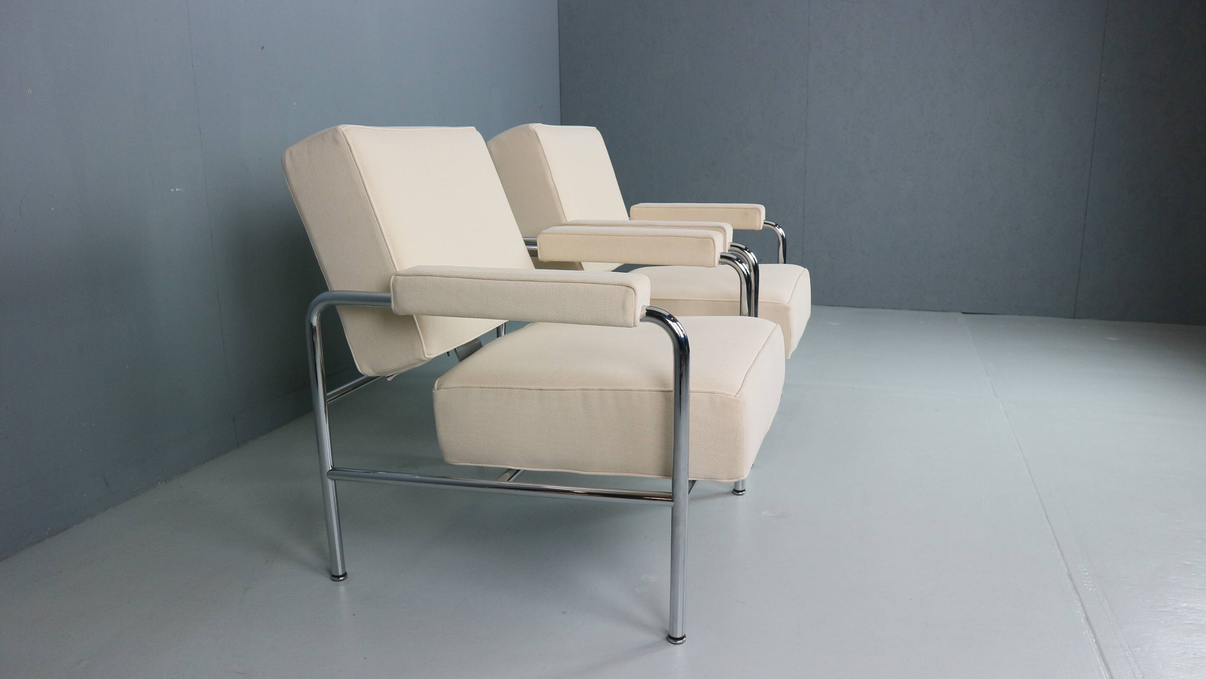 2x Fauteuil Wagon Fumoir LC 13 Le Corbusier, 1931