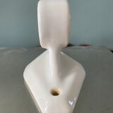 White porcelain towel rack, early twentieth century