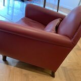 Model Lyra Leather Armchairs by Renzo Frau for Poltrona Frau, 1930s, Set of 2