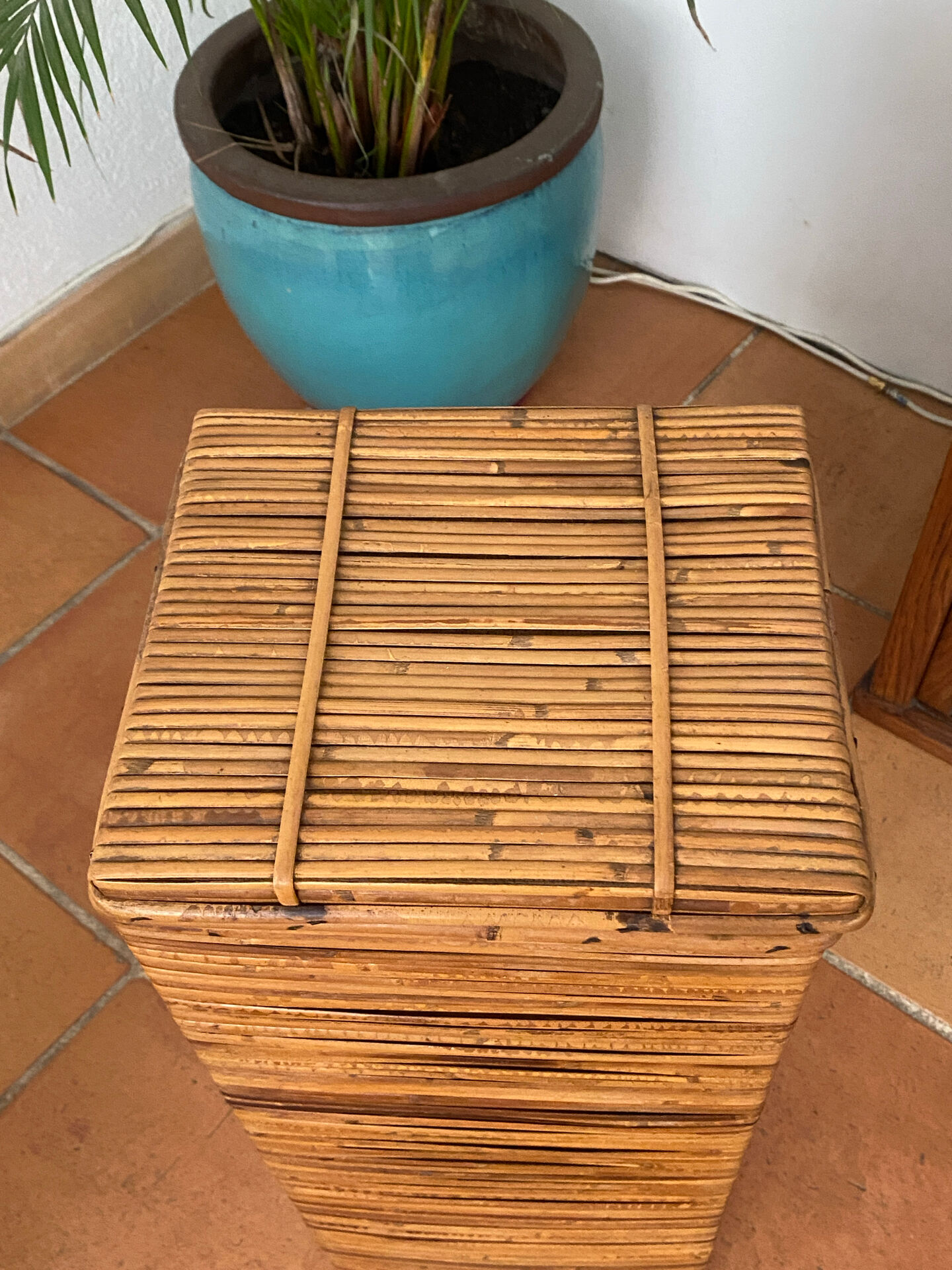 Rattan chest