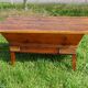 Rustic kneading trough in solid oak, removable lid and base.