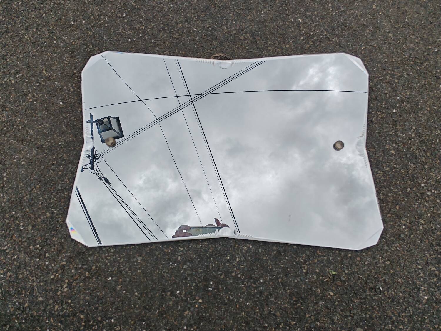 Beveled mirror from the 50s.