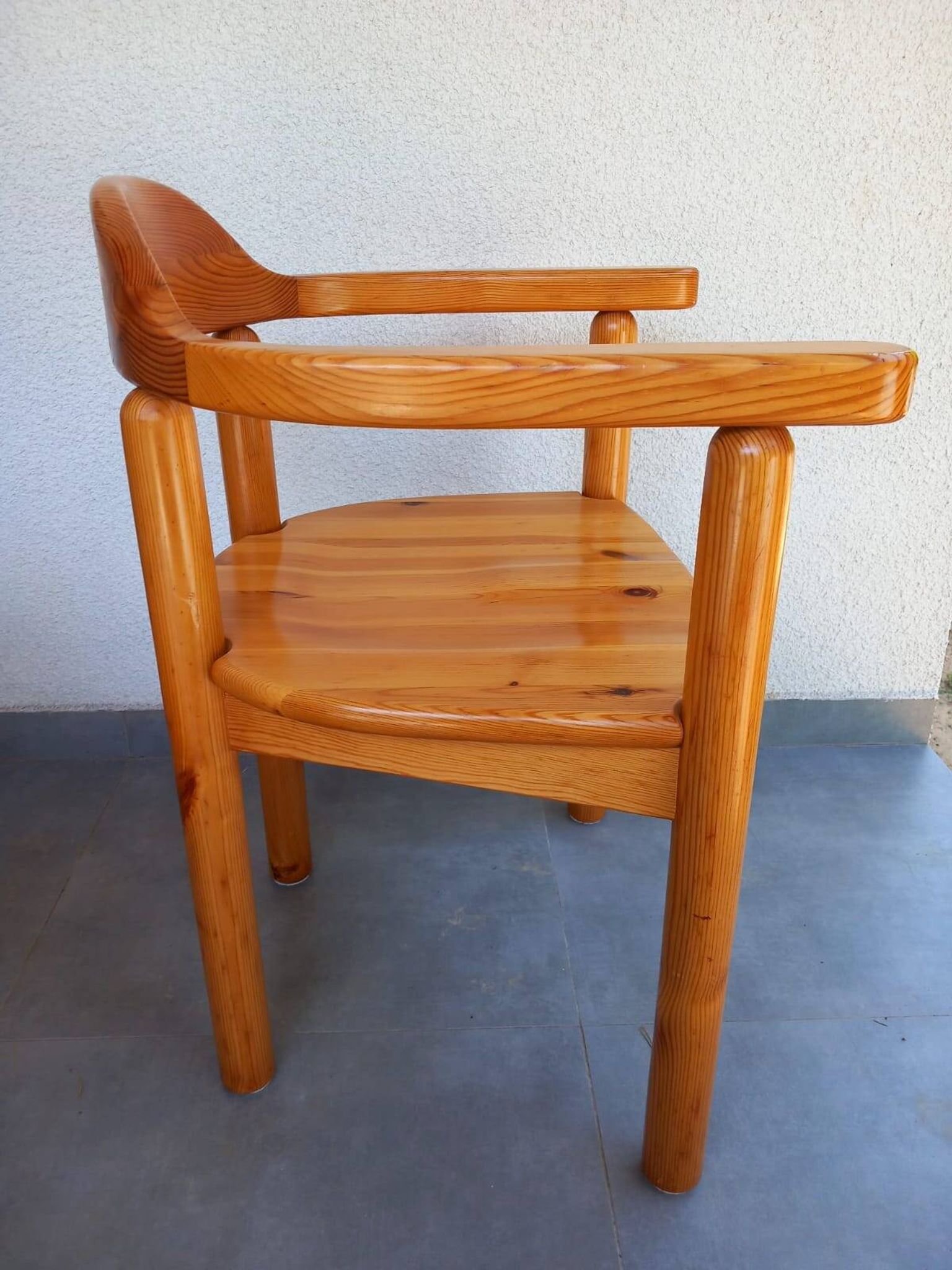 Chaise danoise en pin des années 1980