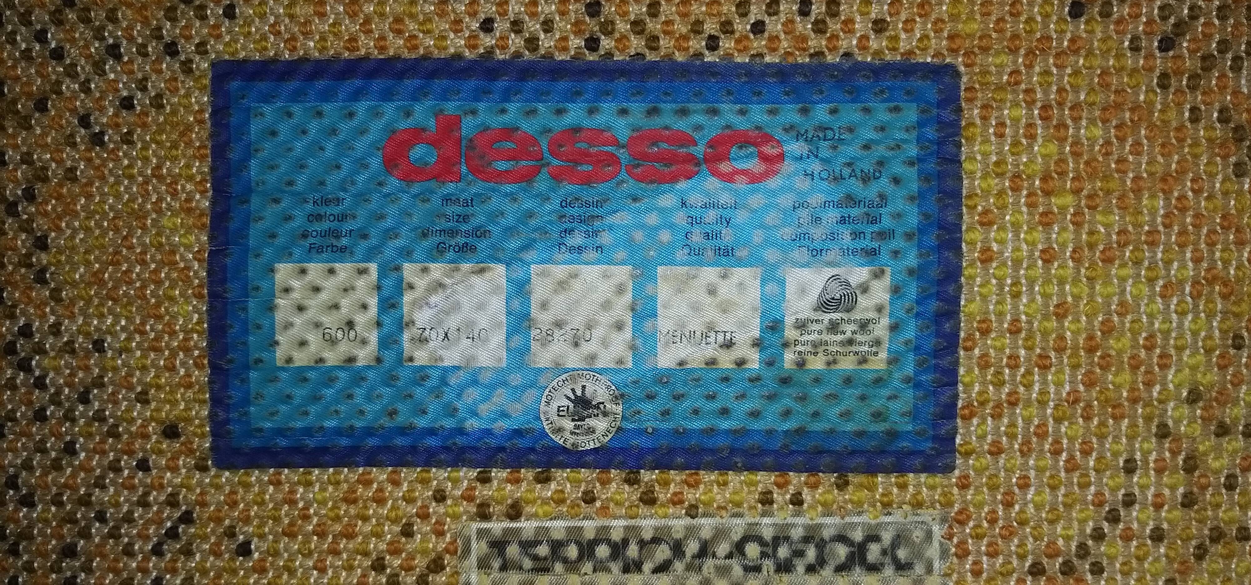 Vintage Desso rug from 1970 made in the Netherlands