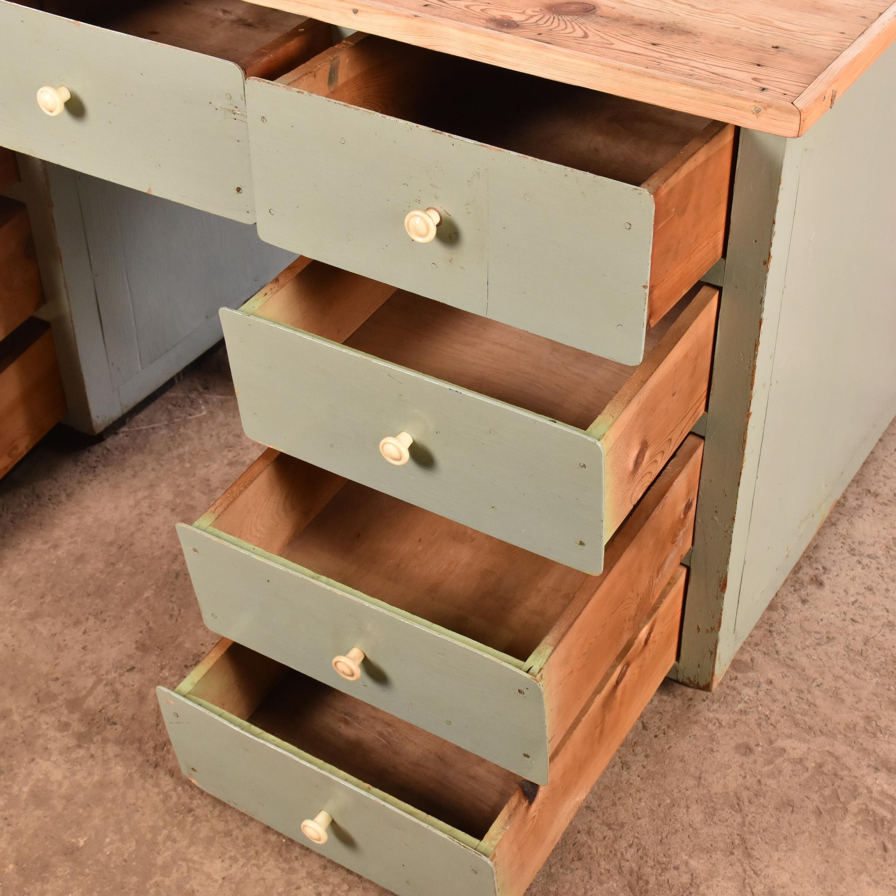 Industrial old desk Workbench