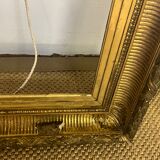 Set of 3 period frames in wood and gilded stucco